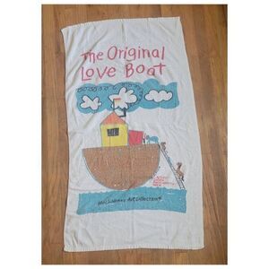 Vintage 1970's The Original Love Boat Beach Towel